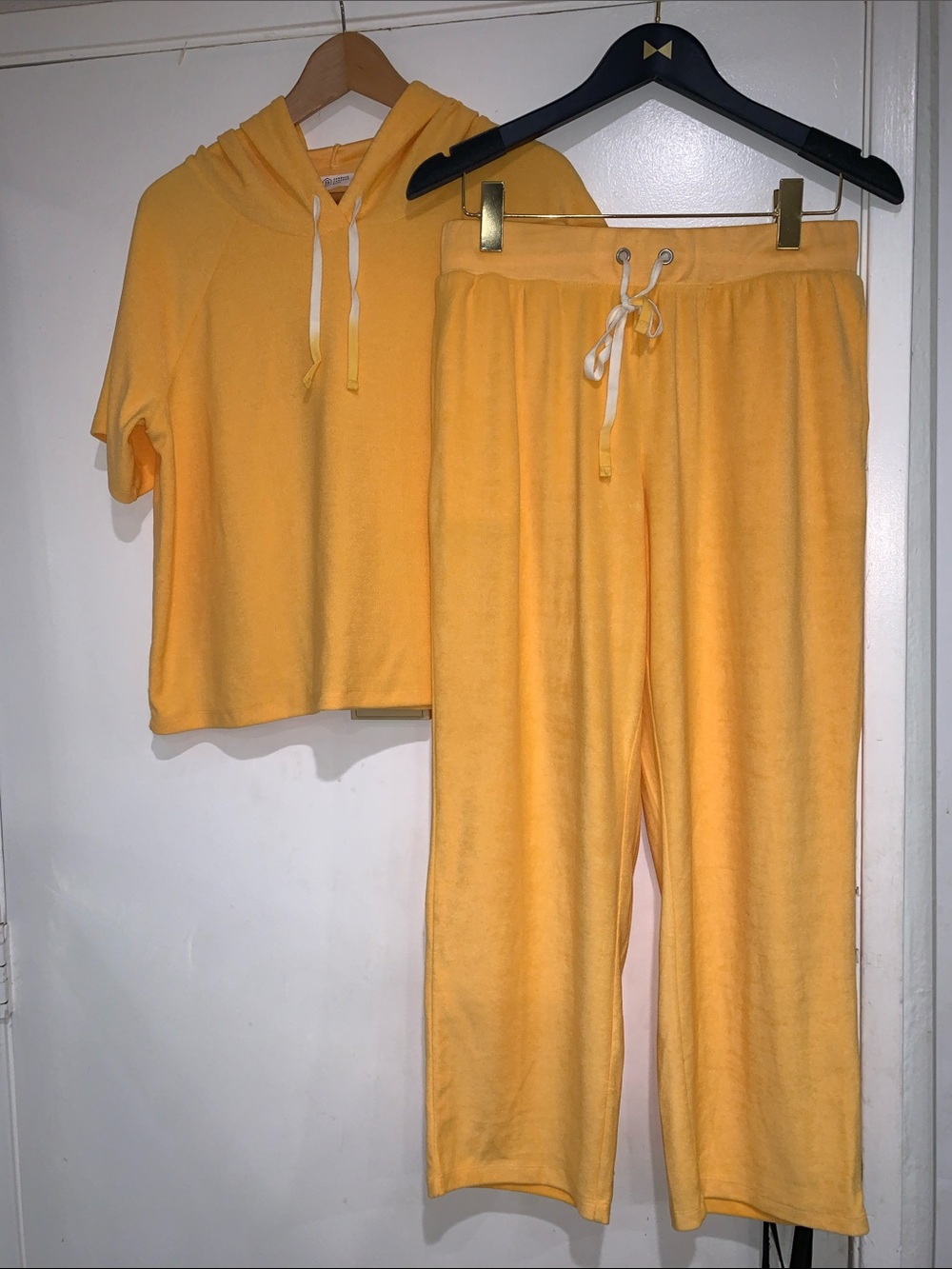 Candace Cameron Bure Sunny Yellow Hooded top and pants